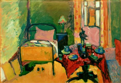 Chambre à coucher dans la Ainmillerstraße - Wassily Kandinsky